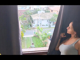 My Husband's Friend Fucked Me While He Was Mowing the Lawn