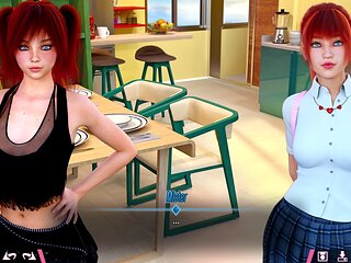 Let's dive into a POV porn game with some double homework fun