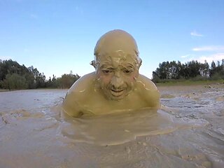 Late summer mud quarry bath