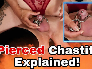 Explaining the pierced Prince Albert and Chastity Cage