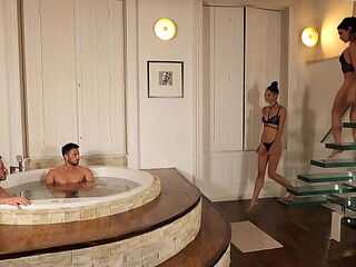 4some in the jacuzzi