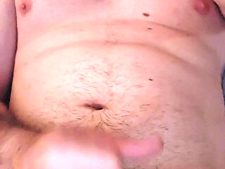 Massive cum on me after jerking