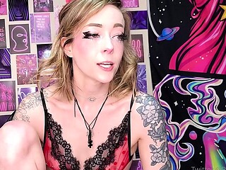 Horny Blonde In Solo Masturbation