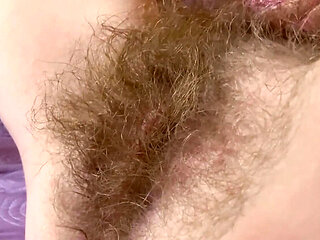Hairy Pussy Masturbation with Huge Clit - Cuteblonde666 Solo Orgasm