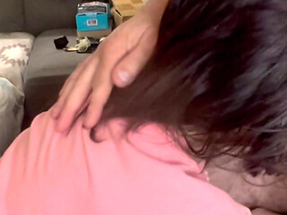 Pro Gumjob Lets Me Blow a Load in Her Hot Mouth.