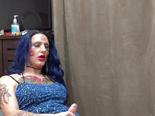Extremely Hot Tatted Femboy Jerking