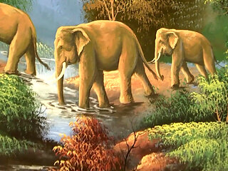 Hairy bush gangbang with busty Jolcyn Stone