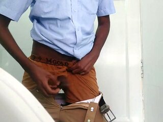 Tamil10inches shows off that big black cock