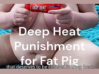 Fat British pig punished for her sins
