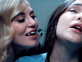 Graceful Blake Blossom and Rissa May at mesmerized clip