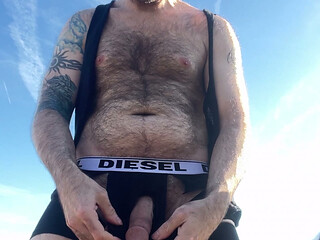 HAIRY BATOR SIDE JERK OFF EXPOSE COCK DONG PENIS DICK
