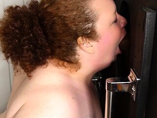 Amateur redhead masturbates then gives a blowjob