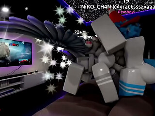 Two Furry femboys fuck hard until they Cum inside (Roblox)