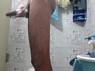 18 Y boy Bathing lonely.