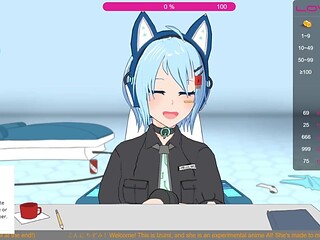 Blue Haired Vtuber Teases with Magic Wand