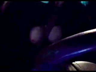 Sexy car ride with Artemisia Love flashing her juicy big boobs