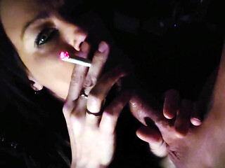 Smoking Blowjob in the Dark