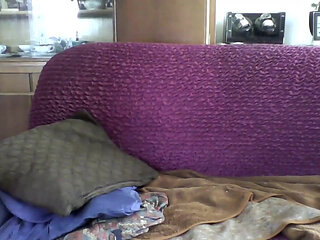 Jerking off in a Bustier and Suspenders