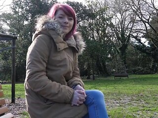 Redheaded cutie is ready to show us what she's got