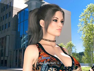 3D animated hentai with a hot cougar seducing her young lover
