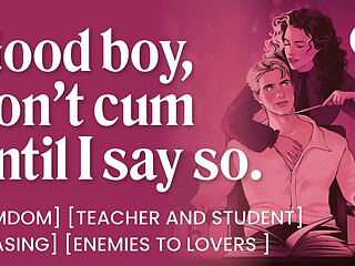 ASMR Audio Porn: Femdom Rival Rides Your Cock After Class &ndash_ Teasing, Orgasm Control &amp_ Male Sub &ndash_ Erotic Audio Roleplay for Women