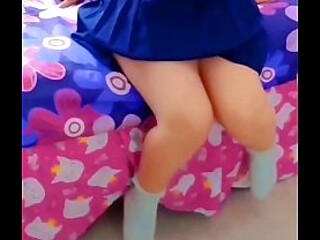 Creampie for the blonde MILF in a homemade video