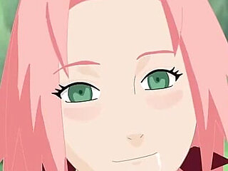 Naruto - Sakura Deep Throat Naruto, Sasuke, Kakashi and More!!! P44