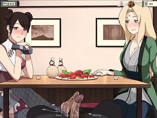 Naruto gets busy with Tsunade, Hinata, and Sakura in wild hentai action