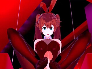 Miku's Bunny GF gets a Rough Cream Pie Orgasm
