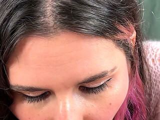 Stepsister Gave Her Older Brother a Blowjob