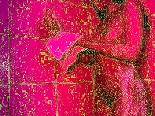 Amateur shower and masturbation