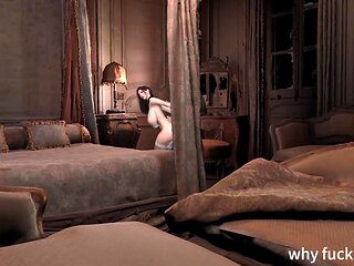 3D Super Hot Asian Mature MILF Bride Wearing Hot Wedding Dress