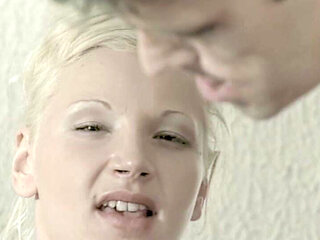 This Horny Blonde Destroys His Cock