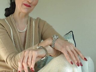 Stepmother Shows Her Watches, Watch Cock Masturbate and Cum