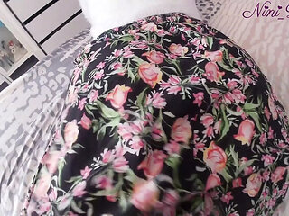 Nini Divine's Big Booty PAWG in a Sexy Dress - Doggy Style POV Fuck