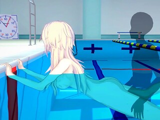 Fate Swimsuit Jalter's Pool Fuck session