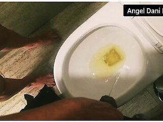 Hot Blonde Makes Gentle Help For Man Cock In Pissing