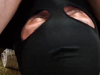 Piss in Slave's Mouth and Pussy Cleanup