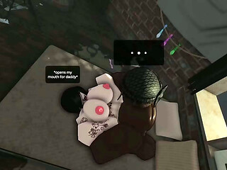 BBC whore roblox egirl gets fucked in handcuffs