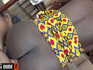 I FACEFUCKED this CUTE EBONY wannabe model and it ended with a sloppy CUMSHOT