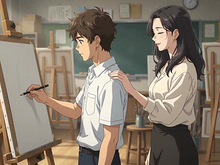 The Model Who Stole the Artist's Heart