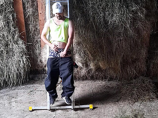 Romanian countryside gay man Daeros is getting hot