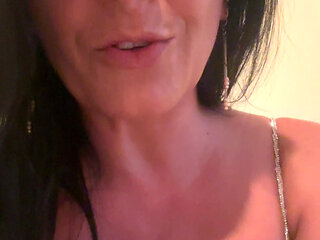 Soft Blue Dress, No Bra - Natural Tease in the Light