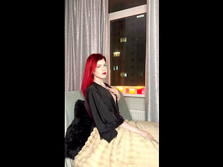 Fiery babe in a tight dress, teasing you with every tattoo and every seductive sway