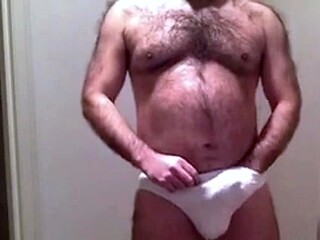 Hairy Daddy Strips and Plays