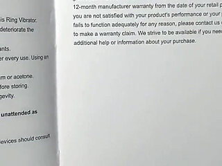 Paloqueth vibrating penis ring with wings unboxing and demo with creampie