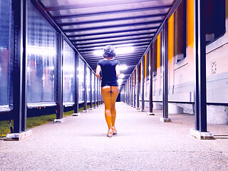 Wyld Yasmin Dancing and Flashing Herself in Public