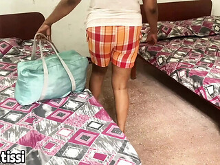Asian Big Ass Girlfriend with Short Hair in Romantic Hotel Room Outdoor