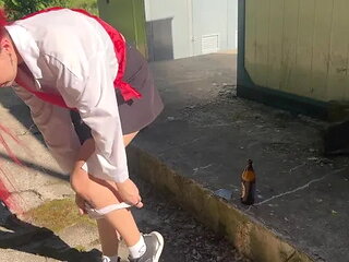 I Caught My Neighbor's Daughter, a Graduate, Drinking and Punished Her with a...