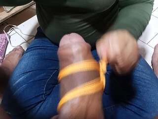 My aunty says she helps me with my shoelaces while she plays by tying up my penis and gets all wet, the little vixen.